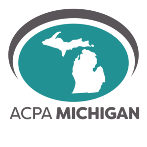 ACPA Michigan logo featuring the state outline