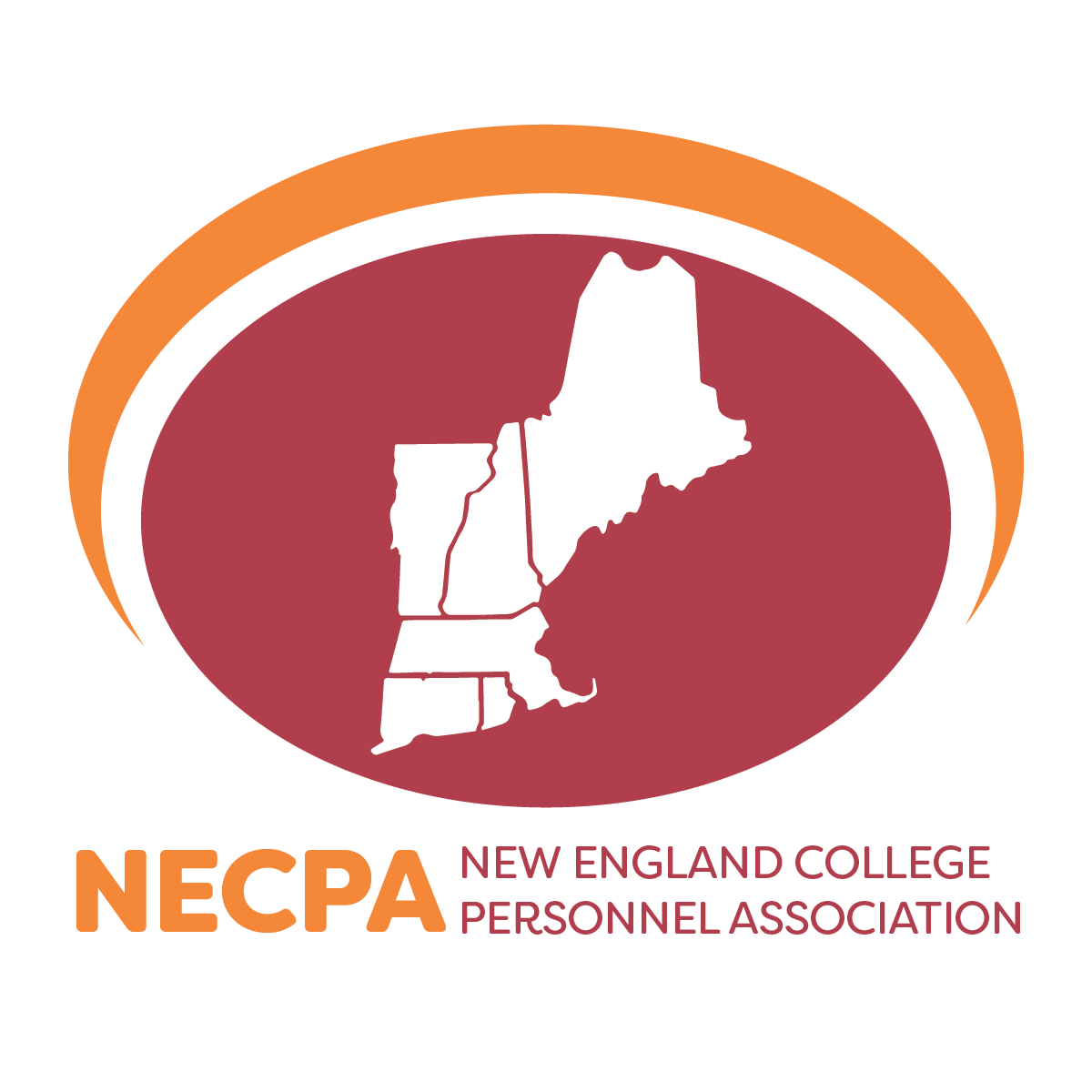 NECPA logo featuring the outlines of New England states