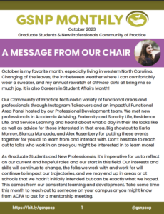 Front page of the GSNP newsletter