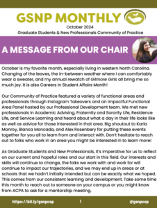 Front page of the GSNP newsletter