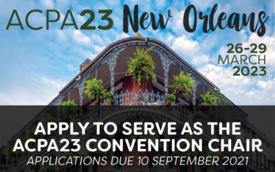 Apply to serve as the ACPA23 Convention Chair!