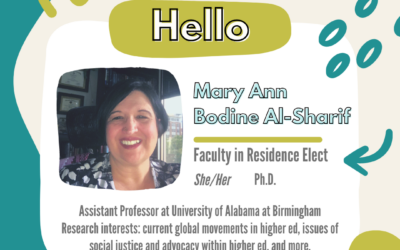 (Blog) Directorate Board Introduction: Dr. Mary Ann Bodine Al-Sharif