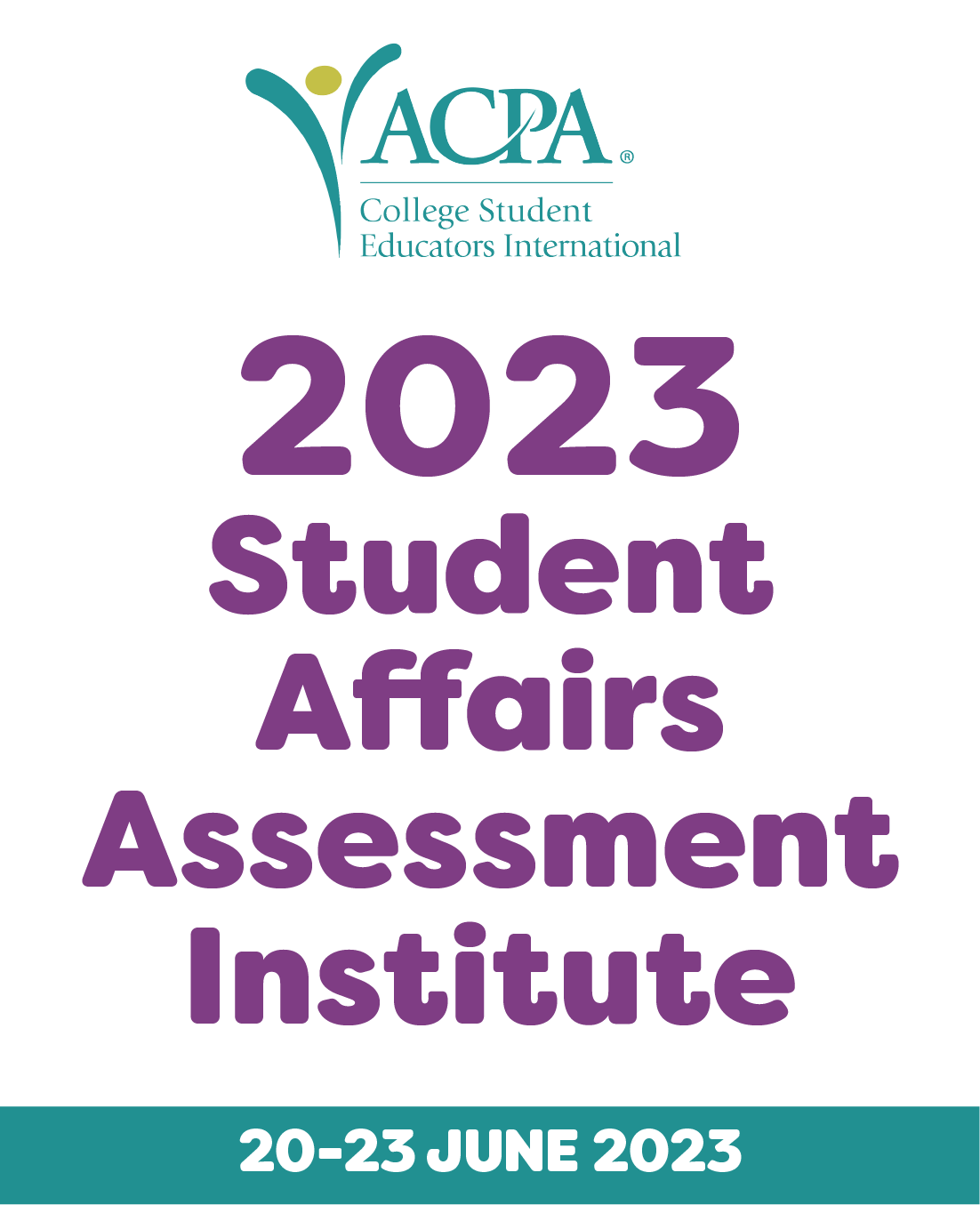 2023 Student Affairs Assessment Institute with ACPA logo