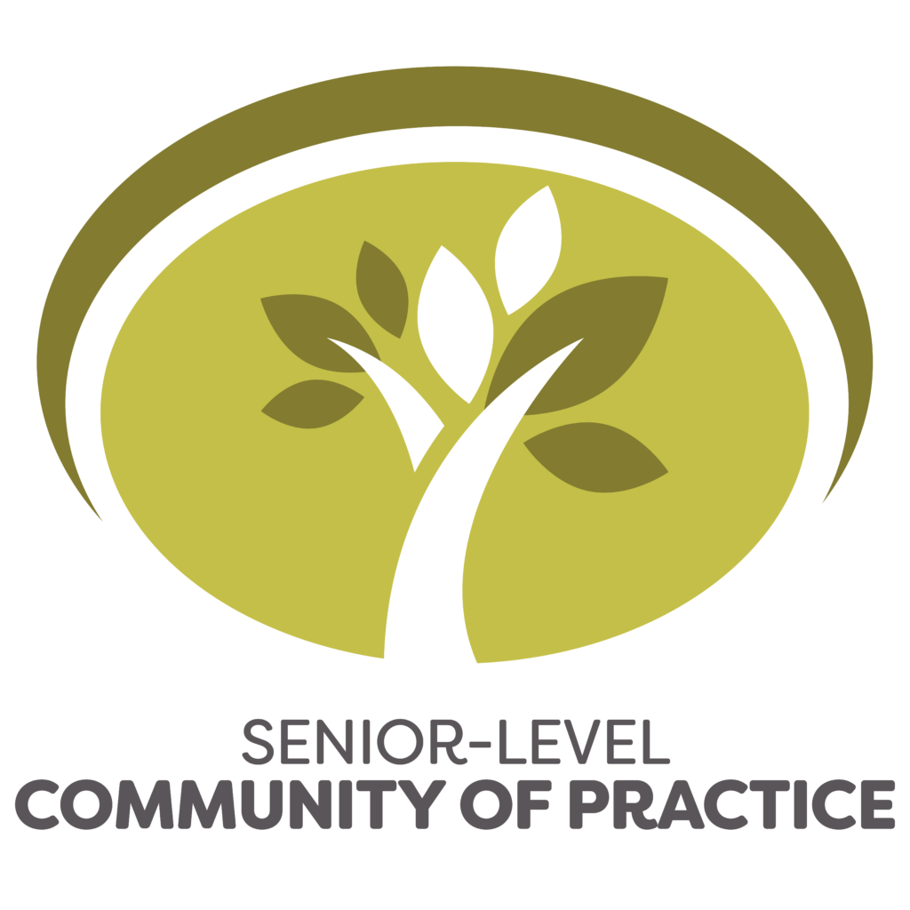 senior level community of practice logo featuring a growing tree