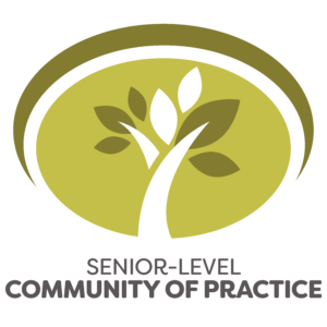 senior level community of practice logo featuring a growing tree