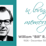 in loving memory William "Bill" R. Butler 1926-December 30, 2021 with a headshot of Bill