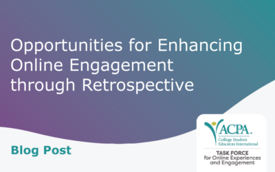 Opportunities for Enhancing Online Engagement through Retrospective