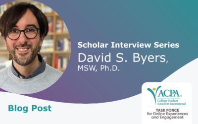 OEE Scholar Interview Series: David S. Byers, MSW, Ph.D.
