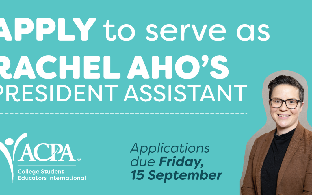 Apply to Serve as Rachel Aho’s Presidential Intern
