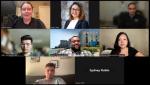 Screenshot of Zoom window featuring the speakers at the involvement panel