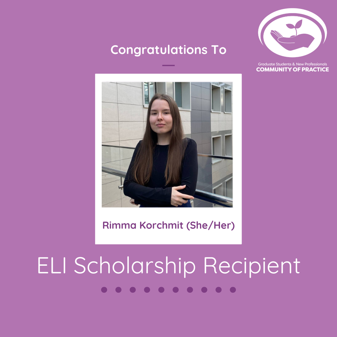 GSNP ELI Scholarship Recipient