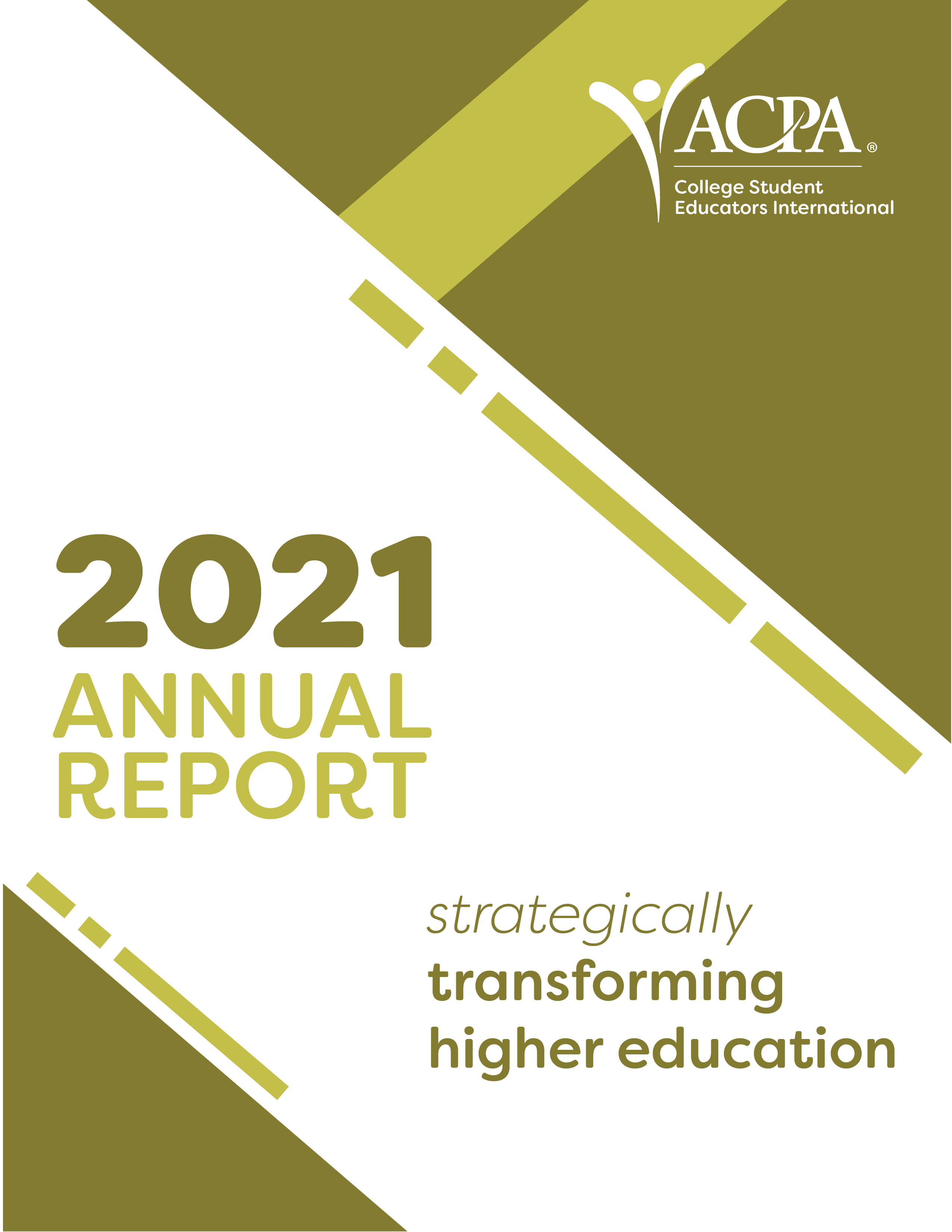 2021 Annual Report strategically transforming higher education