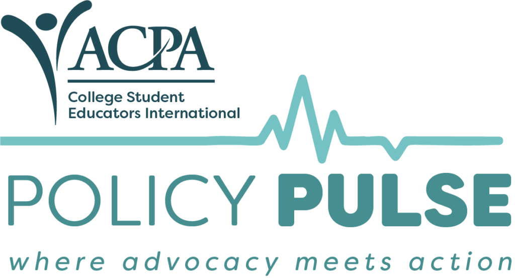 ACPA Policy Pulse logo featuring a heartbeat pulse graphic