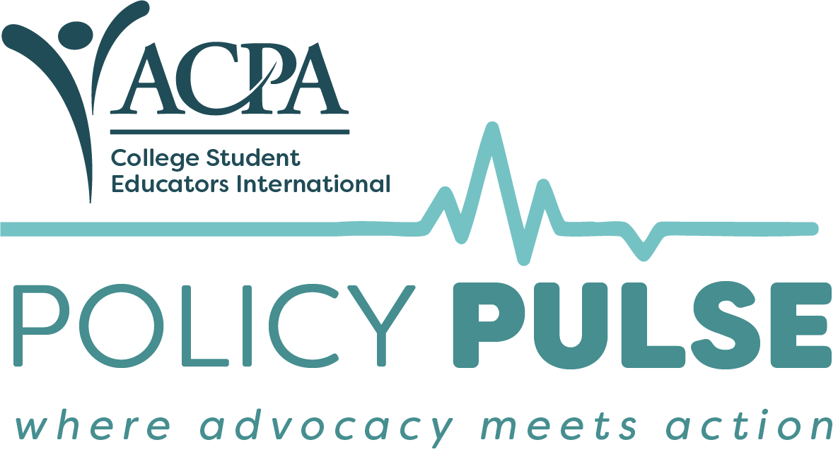 ACPA Policy Pulse logo featuring a heartbeat pulse graphic
