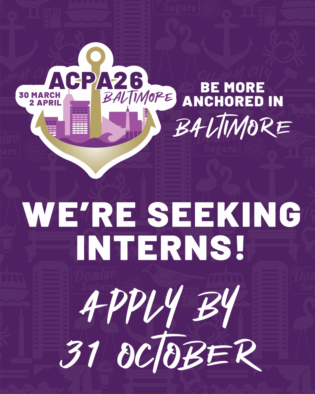 ACPA26 Needs Graduate Student Interns!