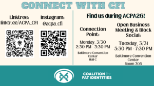 Flyer titled, "Connect with CFI"